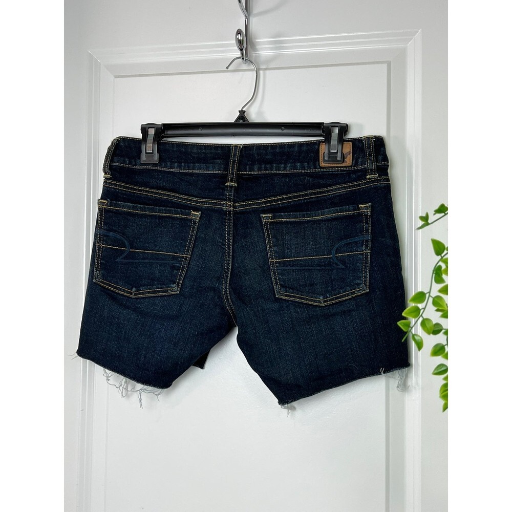 American Eagle outfitters Super Stretch Blue Denim Shorts Size 8